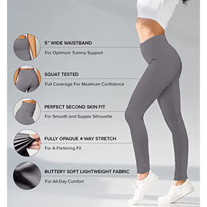 Pantalons de sport taille haute pour femmes, leggings de sport extensibles, leggings d'entraînement respirants - Product Image 3