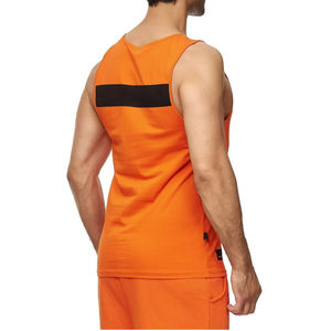 เสื้อกล้ามยิมผ้าฝ้ายคุณภาพสูงเสื้อกล้าม Singlets แบบกําหนดเองสําหรับผู้ชายกีฬาเสื้อกล้าม USA ขนาดเสื้อกล้ามผู้ชายแบบยืดได้โลโก้ที่กําหนดเอง - Product Image 4