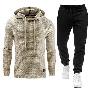 Nouveau survêtement hommes marque mâle solide sweat à capuche pantalon ensemble hommes à capuche survêtement vêtements de sport décontractés S-5XL grande taille - Product Image 3