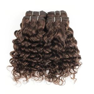Paquetes de muestra de vendedores de cabello virgen brasileño con cierre Extensiones de cabello humano frontal HD Tejidos de cabello alineados con cutícula - Product Image 2