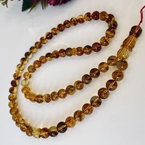 Perles de prière en ambre naturel avec inclusions d'insectes, chapelet en ambre - Product Image 1