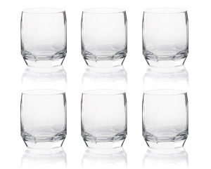 Elegant Glass Drinkware Set of 6 Glasses Minimalist 310 ml Transparent Tumbler Cold & Soft Drinks L'Aavana by Excelsa - Product Image 1