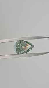 Prix de gros Diamant de laboratoire de forme poire en forme de goutte d'eau VS1 Fancy Vivid Green pour la fabrication de bijoux - Product Image 3