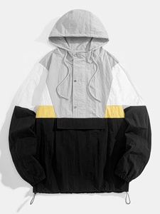 Top Quality <b>Men's</b> Breathable Windproof Outdoor Windbreaker <b>Jackets</b> For <b>Men</b> High Quality Custom Windbreaker Polyester Material - Product Image 1
