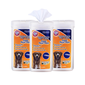 Custom Private Label Large Organic Barrel Packing Puppy Ear Eye Face Cleaning Wet Wipes For Dogs Whitening Finger Teeth Pet Wipe