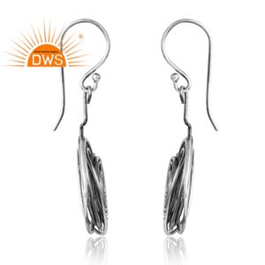 ต่างหูเงิน925ออกซิไดซ์ใหม่สำหรับผู้หญิงเครื่องประดับแบบสั่งทำสำหรับผู้หญิงเป็นของขวัญสำหรับผู้หญิง - Product Image 4