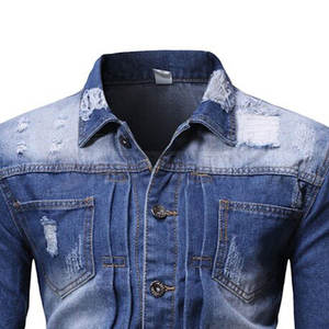 Chaqueta vaquera para hombre de MOQ bajo, chaqueta vaquera más vendida, ropa de moda para hombre, chaqueta vaquera de algodón para hombre - Product Image 5
