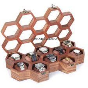 Dernier modèle arrivée Premium qualité noir couleur cuir fait montre boîtes d'affichage du fabricant indien au prix le plus bas - Product Image 5