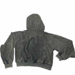 Sweat à capuche pour hommes 100% coton vieilli Sweat à capuche unisexe vierge personnalisé Pull à capuche casual vierge Pull à capuche - Product Image 1