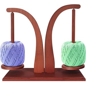 Porte-fil pour tricoter et crocheter Crochet cadeau pour les amateurs de tricot Spinner de fil en bois pour Crochet d'Inde - Product Image 5