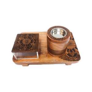 Nuevo soporte de caja de incienso de madera personalizado, quemador Bakhoor Mubakhra hecho a mano para hogar, oficina, mezquita, uso de fragancia para religiosos - Product Image 4