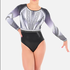 Haute Qualité Justaucorps Gymnastique Filles Polyester Spandex Tissu Danse Formation Tops Ballet Justaucorps - Product Image 5