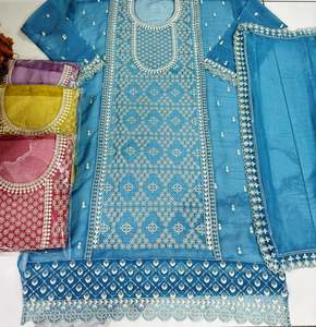 Designer moderne non cousu brodé à la main belle tenue de fête costumes indien mode avant style traditionnel - Product Image 1