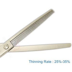 Tijeras de Entresacar Profesionales de Doble Apoyo para Dedos, para Diestros, de Acero Inoxidable Afilado, Tijeras de Peluquería de Precisión - Product Image 2