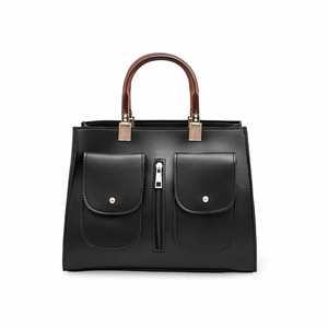 Bolso de compras de hombro formal negro P55470 - Product Image 1