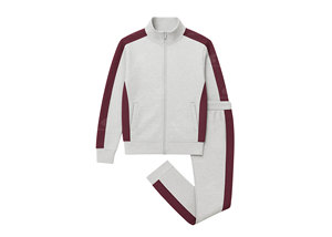 Chándal de invierno con capucha y corte acampanado personalizado para hombre, con logotipo, forro polar grueso, transpirable, informal, estilo desgastado, 2 - Product Image 4