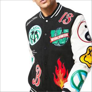 High Quality Fashionable Baseball <b>Varsity</b> <b>Jacket</b> Men Front Logo Polyester/Cotton Winter <b>Vintage</b> From Pakistan - Product Image 2