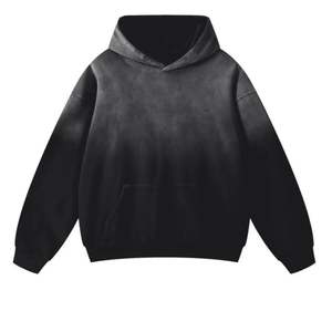 เสื้อมีฮู้ดขนาดใหญ่รุ่นใหญ่ล้างกรดเปล่า - Product Image 2