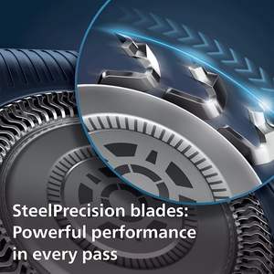 Afeitadora Eléctrica Húmeda/Seca para Hombre con Triple Cuchilla, Recortadora Desplegable, Base de Carga, Estuche de Viaje, Cepillo de Limpieza - Impermeable IPX7, Inalámbrica - Product Image 3