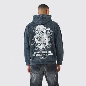 เสื้อฮู้ดผ้าฟลีซสำหรับผู้ชายใส่ได้ทั้งชายและหญิงเสื้อฮู้ดผ้า100% แห้งเร็วสั่งปักโลโก้ได้ตามต้องการ - Product Image 2