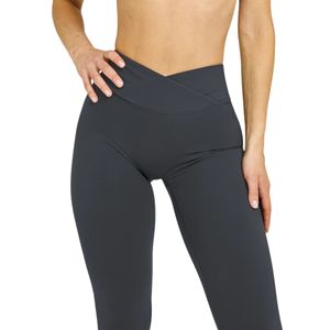 Leggings de sport pour femme à taille haute croisée en V, effet ventre plat, sensation seconde peau, anti-transparence lors des squats, pour le yoga et l'entraînement - Product Image 5