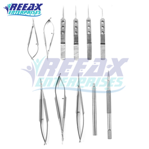 REEAX ENTERPRISES Instrumentos microquirúrgicos oftálmicos oculares de acero inoxidable reutilizables la base de herramientas quirúrgicas - Product Image 3