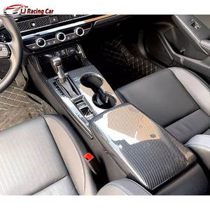 ABS Carbon Look auto kit interni di controllo centrale bracciolo pannello adesivo per <span class=keywords><strong>Honda</strong></span> <span class=keywords><strong>Civic</strong></span> 11th Gen FE1 FL1 FL5 2022-2025 - Product Image 5