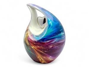 Multicolor Teardrop 10" Urn <b>for</b> <b>Ashes</b> Adult Male <b>for</b> Human <b>Ashes</b> Female Cremation Urns <b>for</b> Adult <b>Ashes</b> - Product Image 4