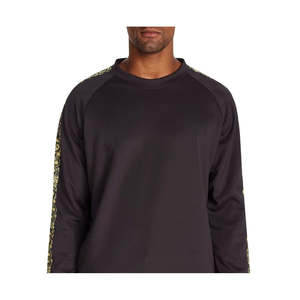 Felpa da uomo Tallia slim fit elasticizzata in maglia paisley nera - Taglia Small - Product Image 3