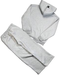 Vêtements de mode urbaine : sweat à capuche zippé et pantalon droit, logo et motifs personnalisés, tenues de sport, survêtements - Product Image 2