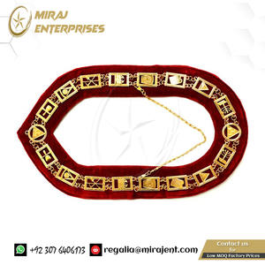 Collar de cadena masónica personalizado-oro plata en ladrillos rojos masones collar de cadena masónica de Arco Real - Product Image 4