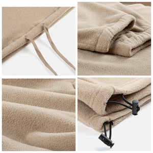 Veste polaire unie à demi-zip pour homme, coupe oversize, streetwear, qualité supérieure, personnalisable, vente en gros - Product Image 4