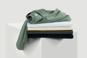 T-shirt Homme Unisexe Décontracté 210g, Col Personnalisable, Couleur Unie, Motif 3D, Poids Lourd, Coupe Surdimensionnée, Personnalisable - Product Image 2