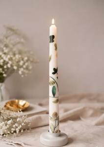 Floral Scented Taper <b>Candles</b>-Elegant <b>Candles</b> for Weddings Holiday Thanksgiving & Diwali Events <b>Soy</b> Wax Art <b>Candles</b> - Product Image 2