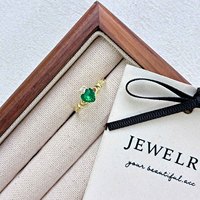 Feiner Schmuck S925 Sterling Silber Rhodiniert Herzförmiger Ewigkeitsring Personalisierter Gravierter Zirkon Hochzeitsgeschenk