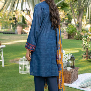 Hecho a mano 100% algodón Mujer ligero verano césped traje personalizado Color sólido transpirable Slim Fit moda Shalwar Kameez - Product Image 6