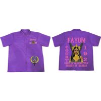 Chemise boutonnée unisexe personnalisée de haute qualité El Hajj Court 252 FAYUM Oasis, chemise fraternelle de qualité supérieure 100% coton