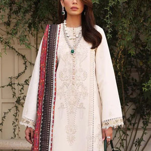 Nouveau design imprimé Design personnalisé Robes en lin pour femmes Vêtements de mode Robe en lin pour femmes Fabriqué au Pakistan Vente en gros personnalisé - Product Image 6