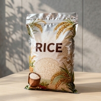Sacs à riz Rinpac personnalisés en gros, imprimés numériquement, robustes, thermoscellables, de 0,3 mm, résistants aux perforations, pour l'emballage du riz
