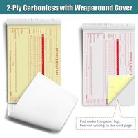 Carnet de bord du chauffeur de secours avec rapport d'inspection détaillé du véhicule du chauffeur, résumé quotidien, 2 plis sans carbone, 5,5 x 8,5 pouces
