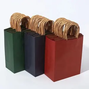 fast food take away twisted handle paper bag