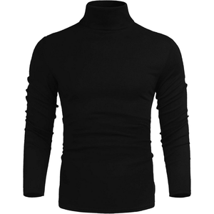 Top ventes, pull à col roulé personnalisé pour hommes, chemise d'hiver décontractée à base de tricot très élastique pour vêtements d'hiver - Product Image 2