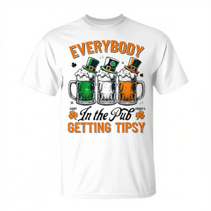 Everybody In The Pub Getting Tipsy <b>St</b> <b>Patricks</b> <b>Day</b> <b>T</b>-<b>Shirt</b> - Product Image 2