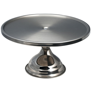 Moderno Pedestal de Metal Pulido para Exhibición de Postres, Plato Redondo de Acero Inoxidable de Alta Calidad para Tartas, para Bodas, Fiestas y Uso Doméstico - Product Image 1