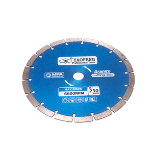 Lame de <span class=keywords><strong>scie</strong></span> <span class=keywords><strong>circulaire</strong></span> diamantée segmentée de 9 pouces (<span class=keywords><strong>230</strong></span> <span class=keywords><strong>mm</strong></span>) pour la découpe du marbre et du béton – Vente en gros - Product Image 4