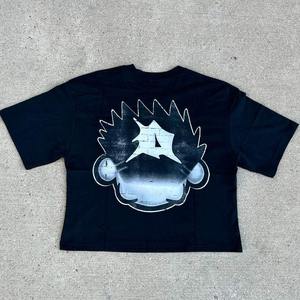 Sweat-shirt en éponge française 100% coton biologique personnalisé pour hommes coupe Boxy 100% T-shirt en coton biologique t-shirt tricoté surdimensionné - Product Image 4