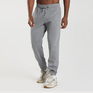 Pantalones de chándal informales de algodón 100% para entrenamiento de gimnasio, ropa de entrenamiento personalizada con cintura elástica, unisex - Product Image 1