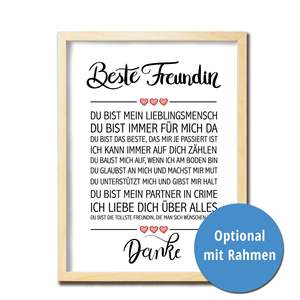 Impression d'art abstrait moderne Best Friend - Product Image 5
