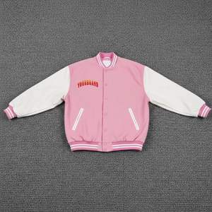 Chaqueta de Uniforme de Béisbol Universitario de Alta Calidad, Chaqueta de Invierno para Hombre con un Solo Botón, Forro Polar, Tallas Grandes - Product Image 5