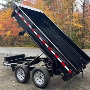 Factory Price Heavy Duty Hydraulic Dump <b>Trailer</b> for Construction Mining and <b>Farm</b> Use Available Now - Product Image 1